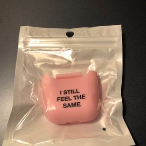 AntiSocialSocialClub pink silicone AirPod covers